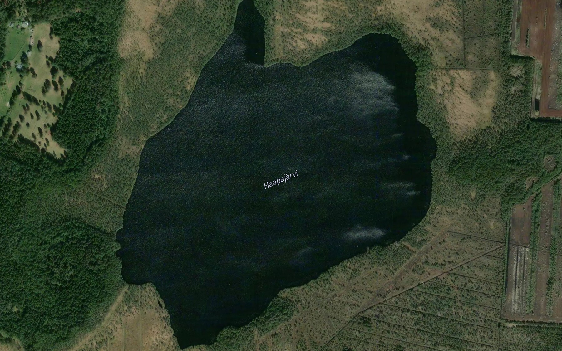 Satellite map of the Haapajarvi