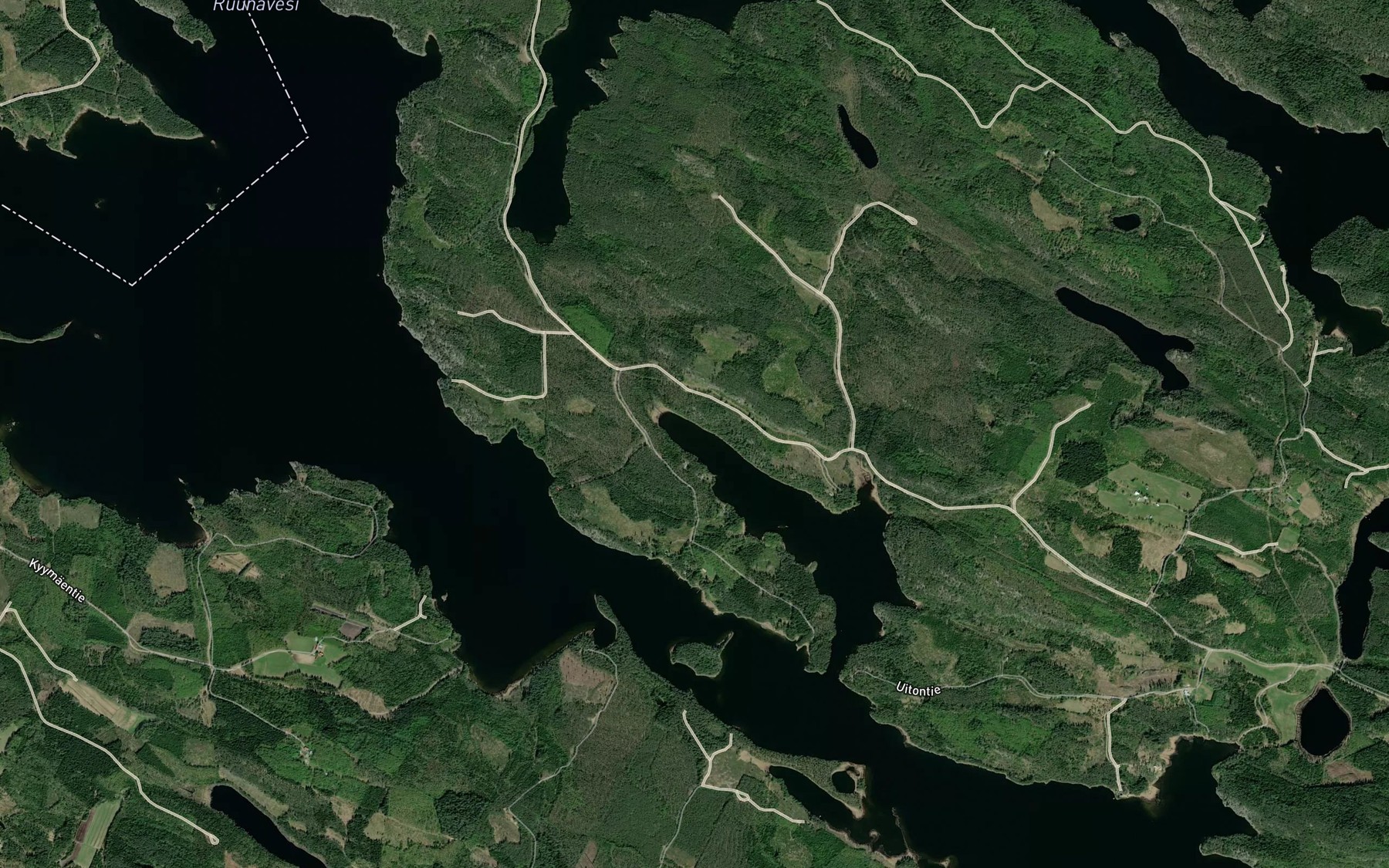 Satellite map of the Luuvelahti