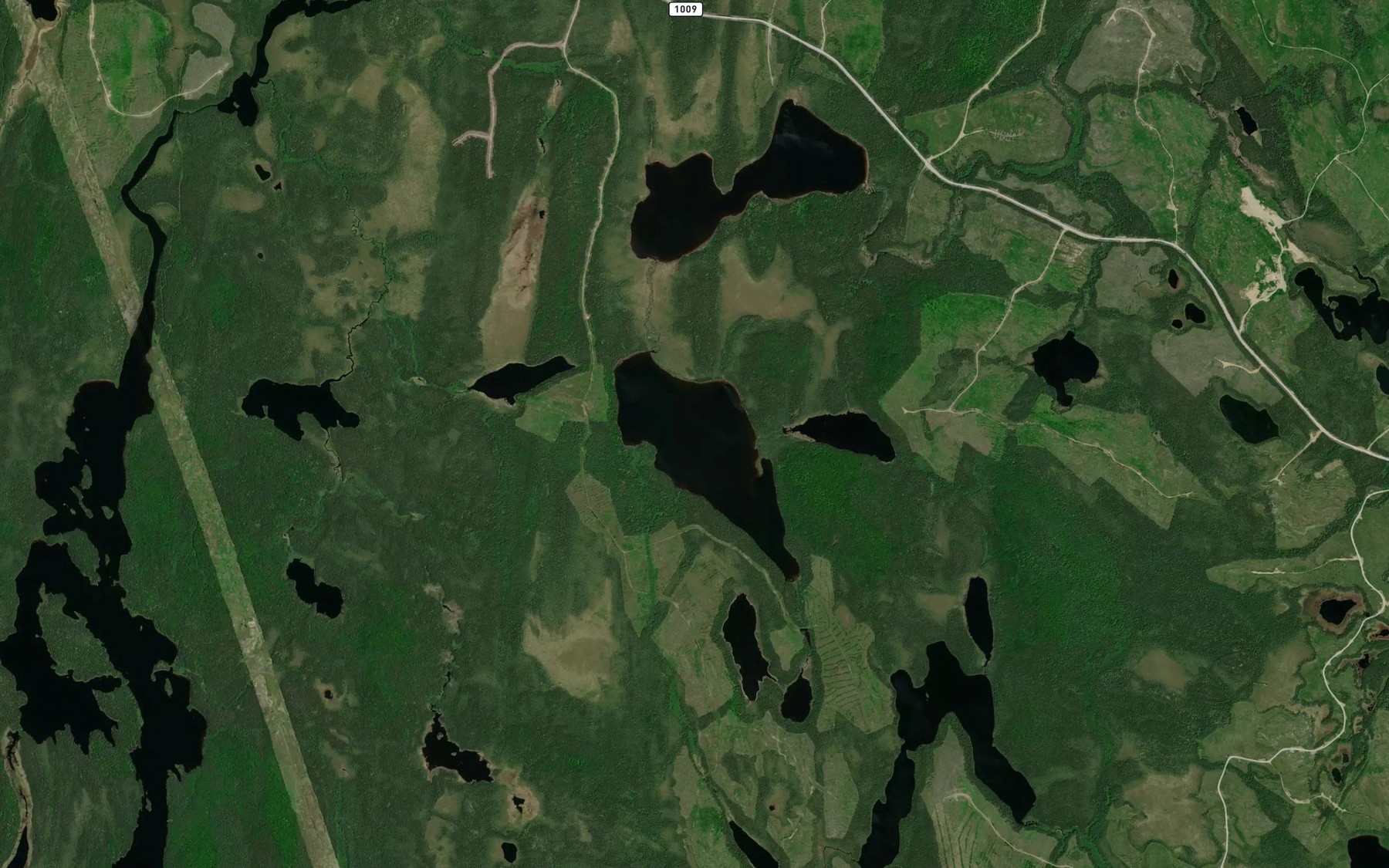 Satellite map of the Lac de la Malchance