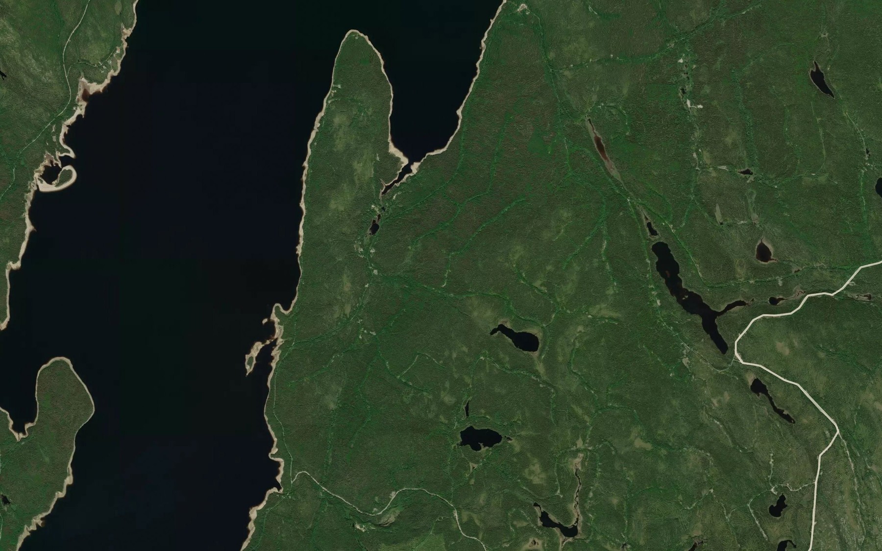 Satellite map of the Ruisseau Gagne