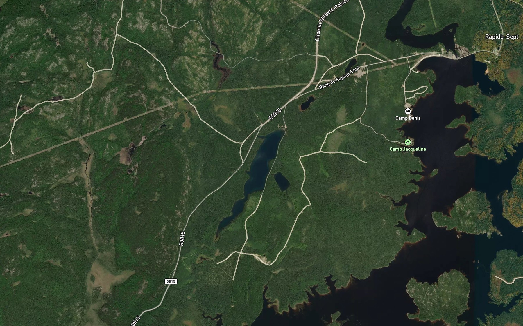 Satellite map of the Lac Strong