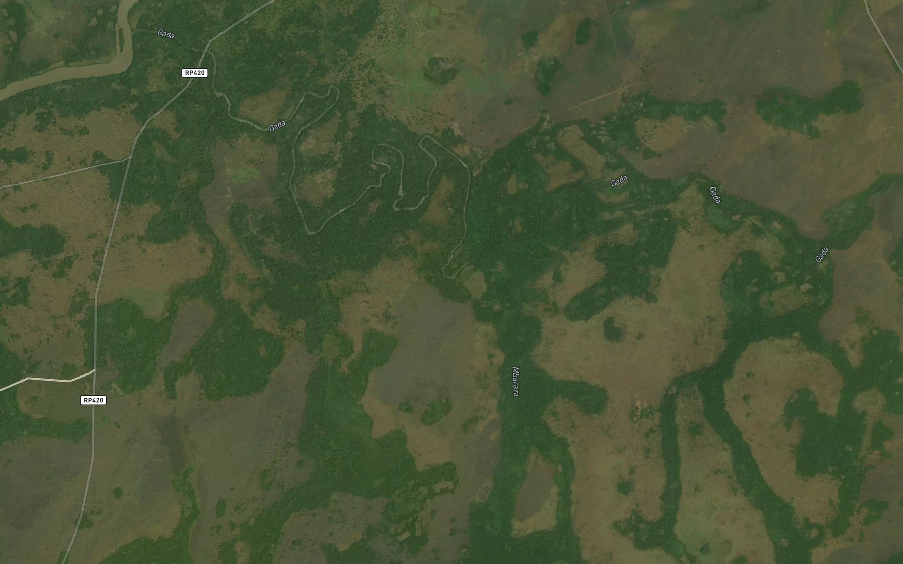 Satellite map of the Etado