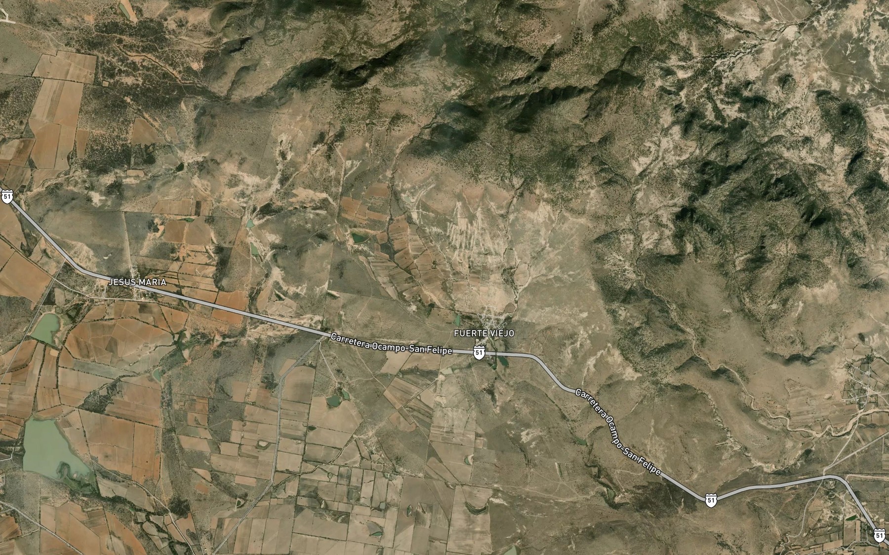 Satellite map of the La Baqueta