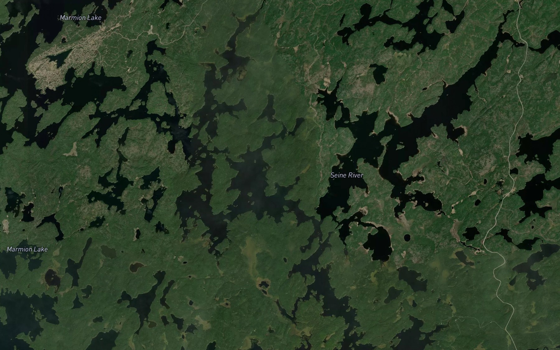 Satellite map of the Hawk Bay
