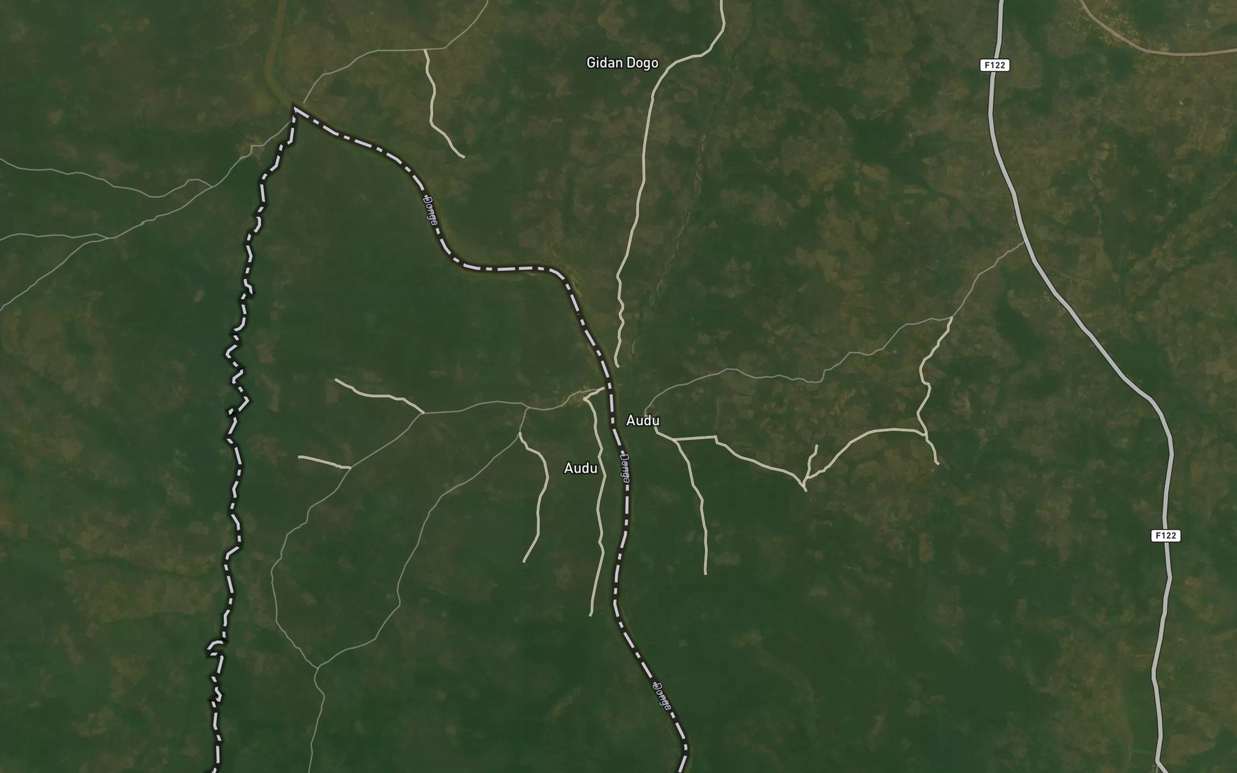 Satellite map of the River Mala
