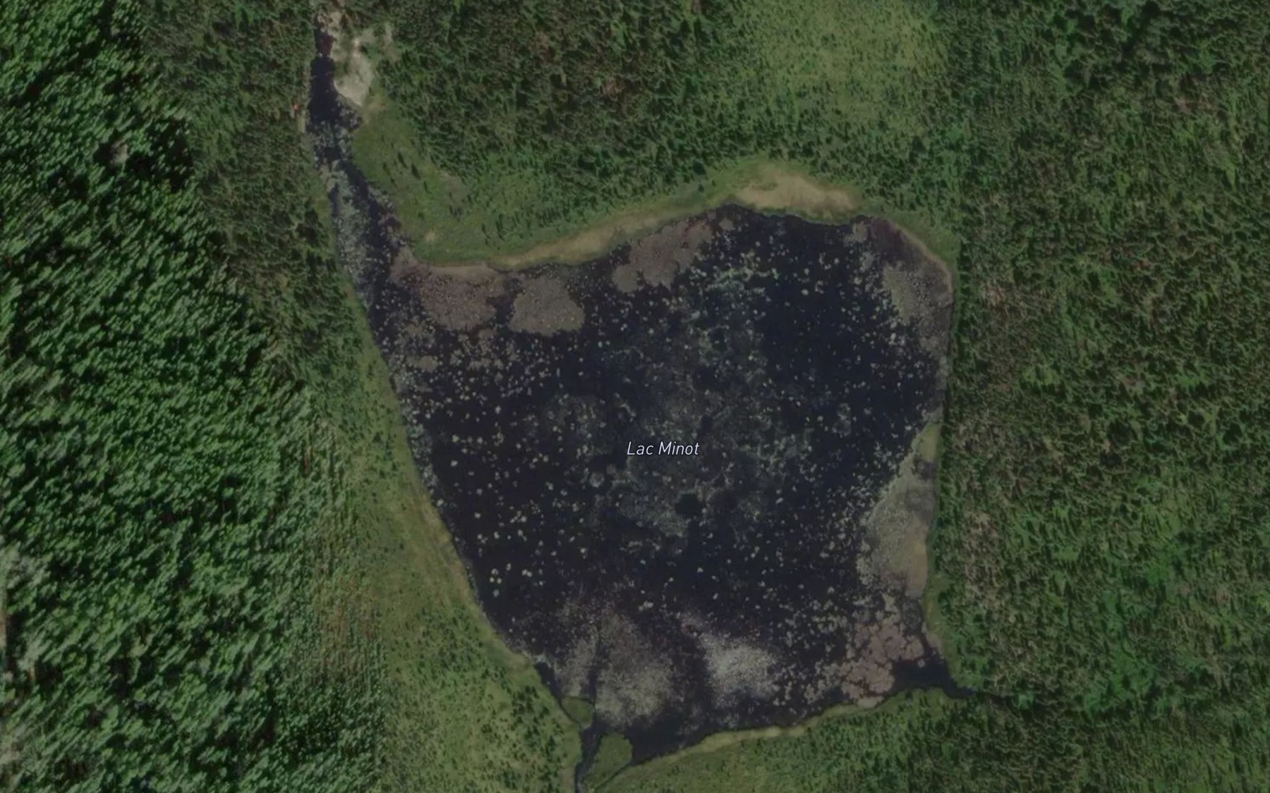 Satellite map of the Lac Minot
