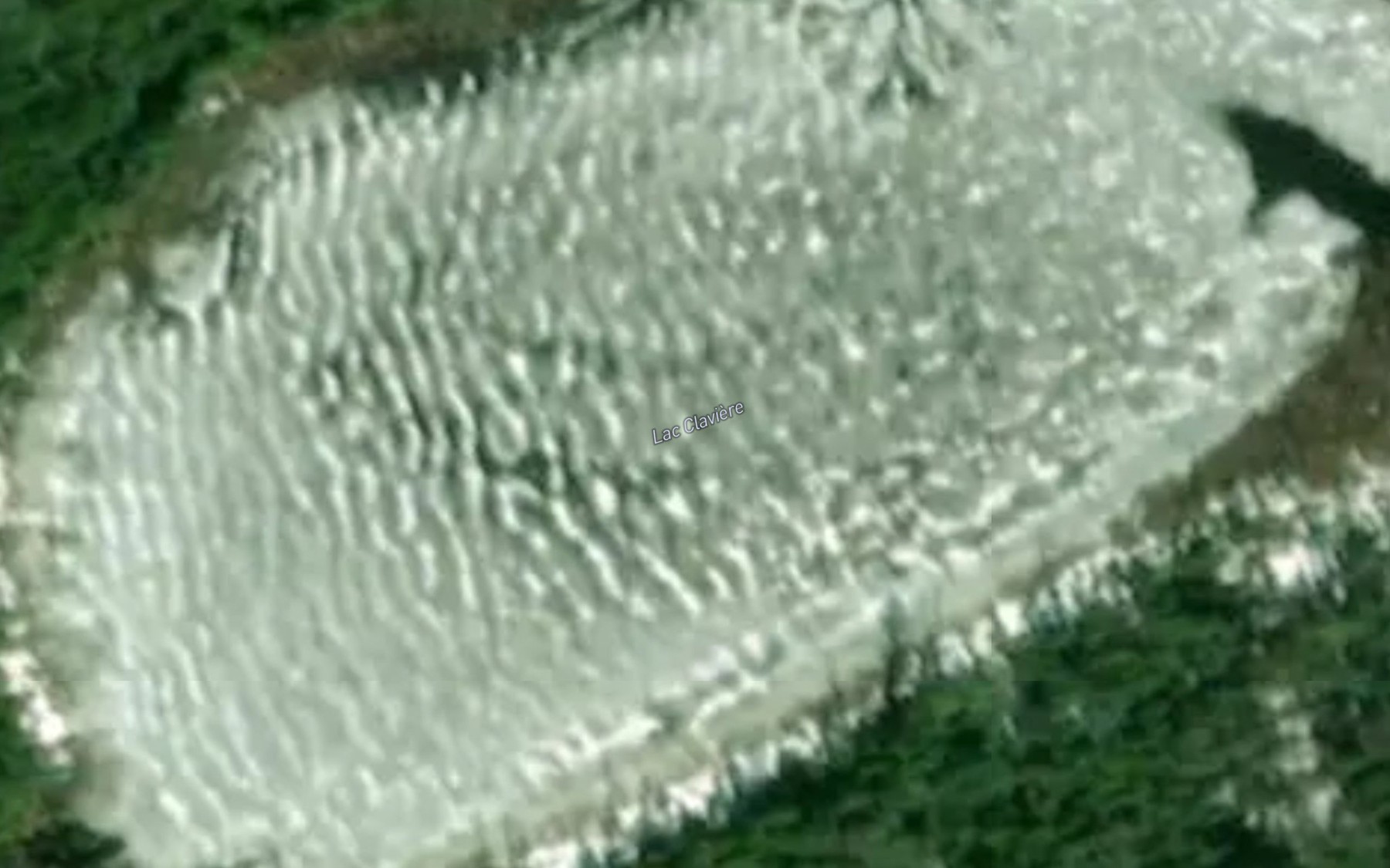 Satellite map of the Lac Claviere