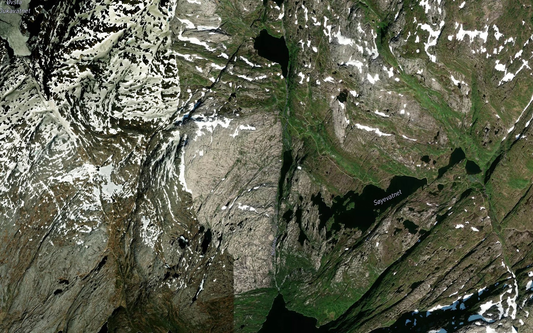 Satellite map of the Sputtebekken