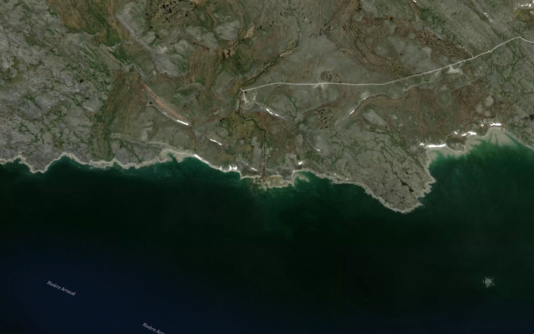 Satellite map of the Ruisseau Natirnaaluk