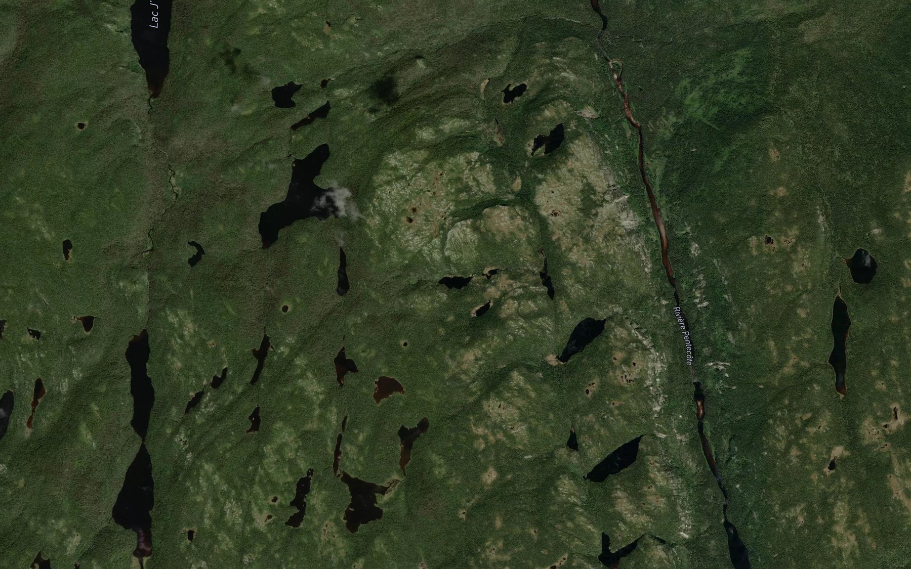 Satellite map of the Lac Malsac