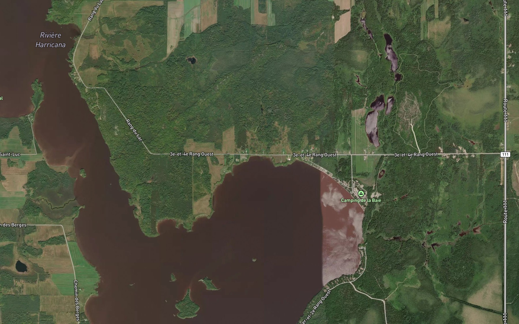 Satellite map of the Ruisseau Therrien