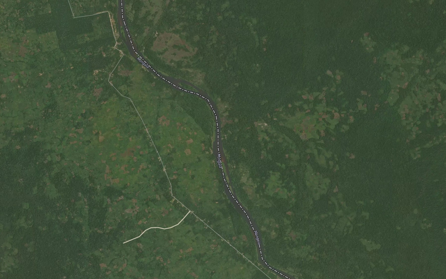 Satellite map of the Okongo