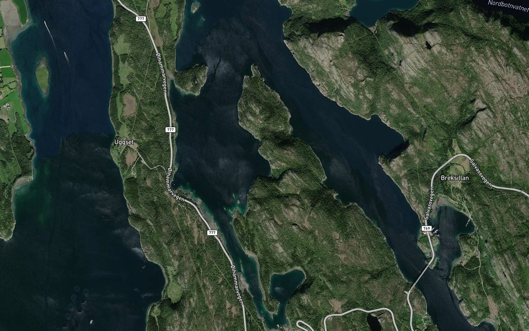 Satellite map of the Urdvika