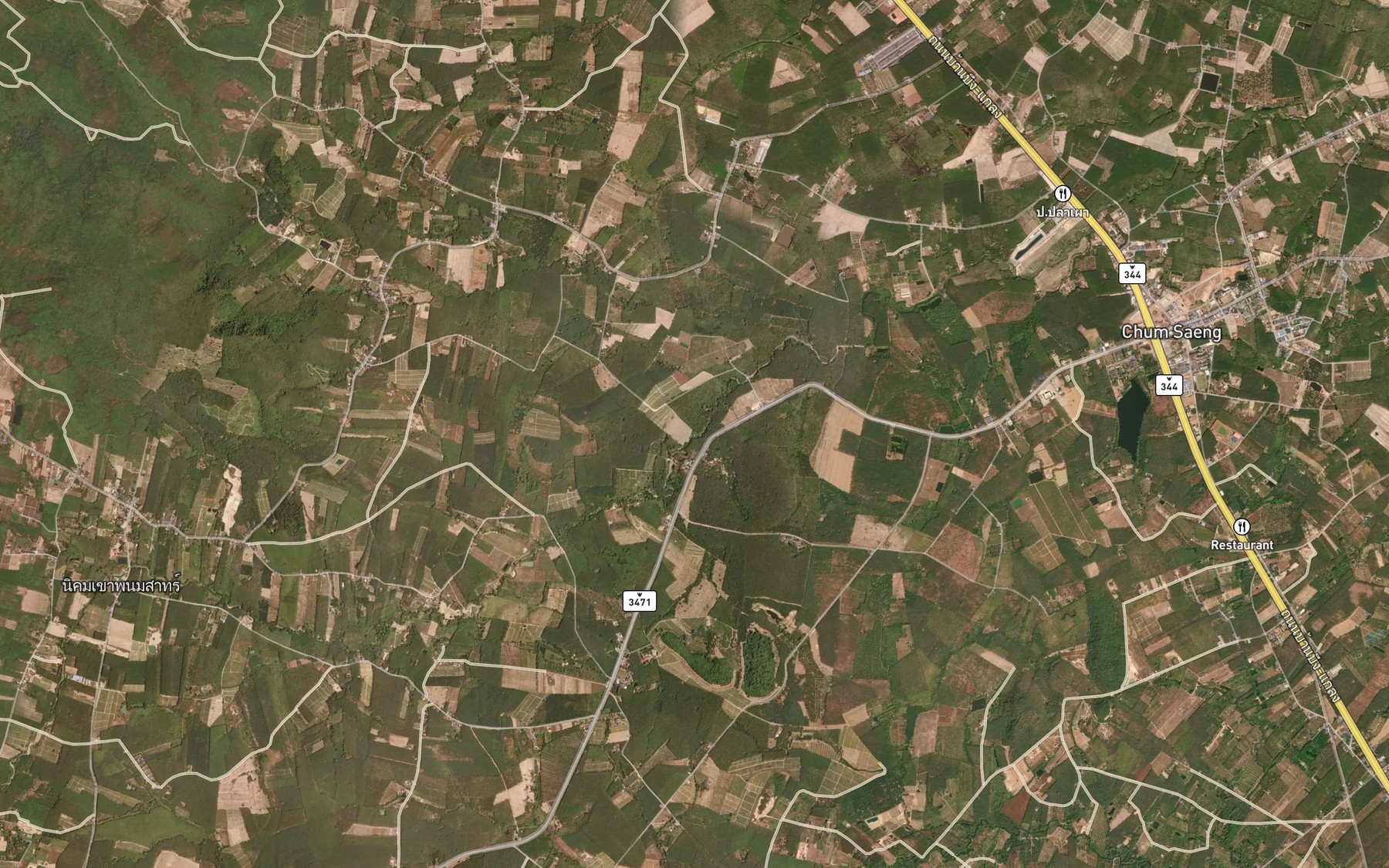 Satellite map of the Khlong Sa La Nam Luek