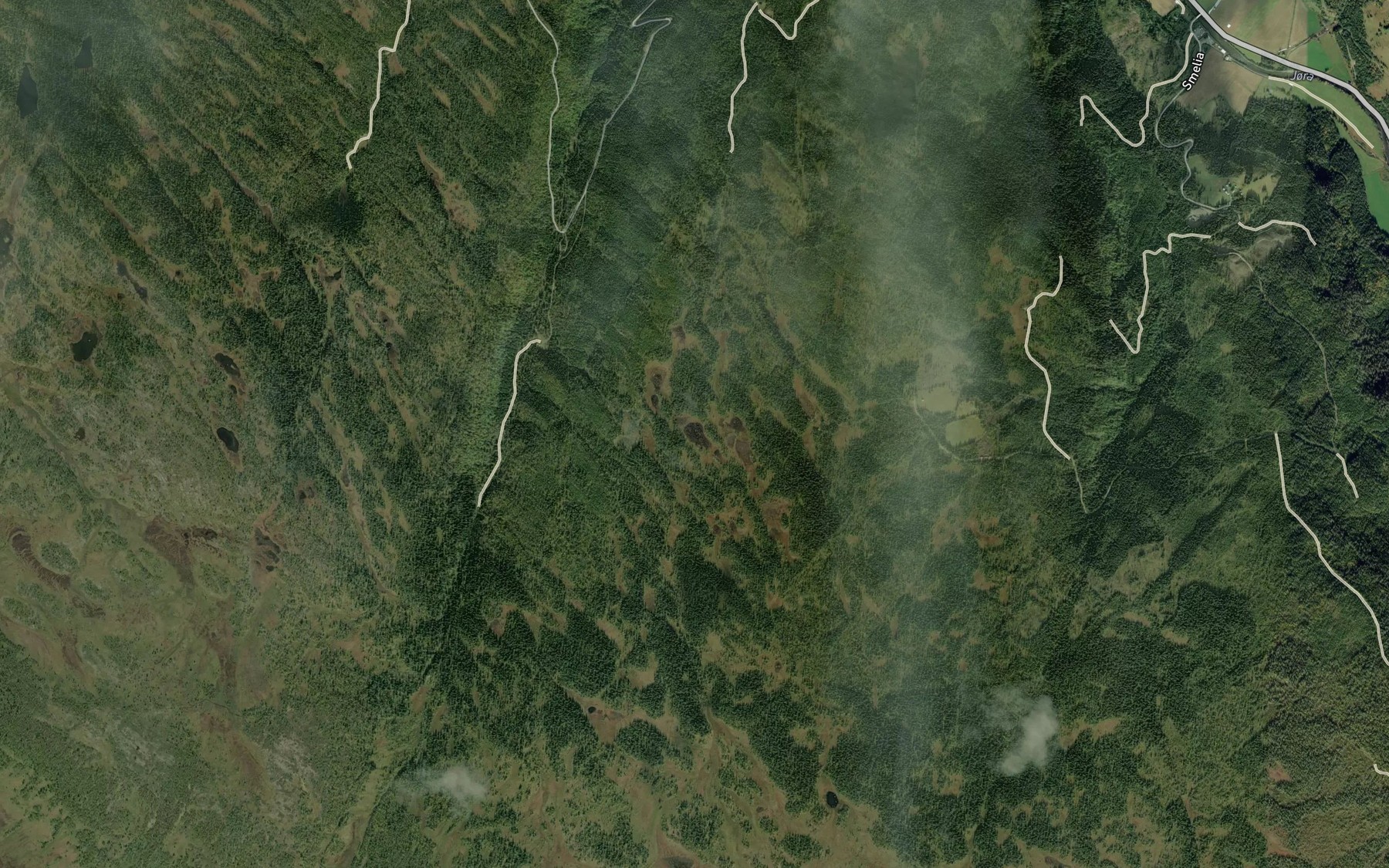 Satellite map of the Ulveflagan