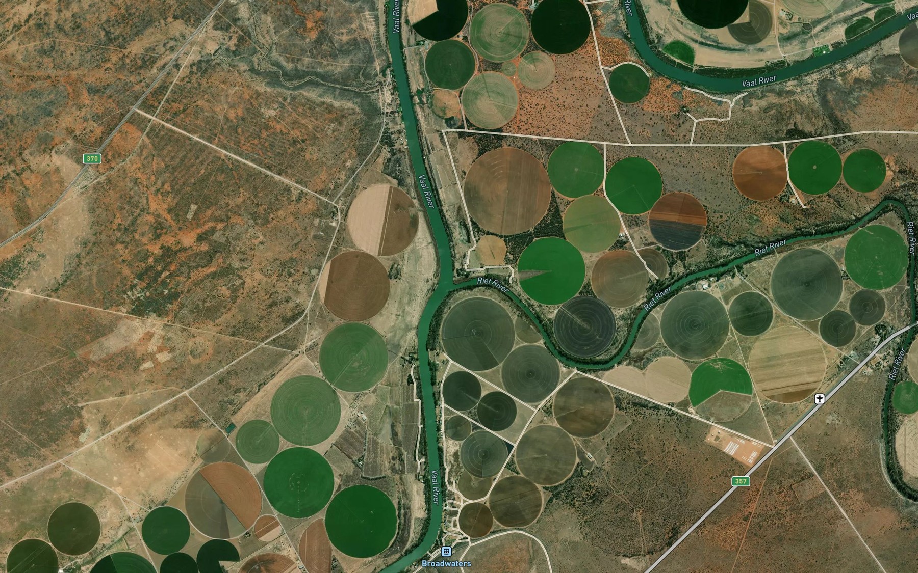 Satellite map of the Riet