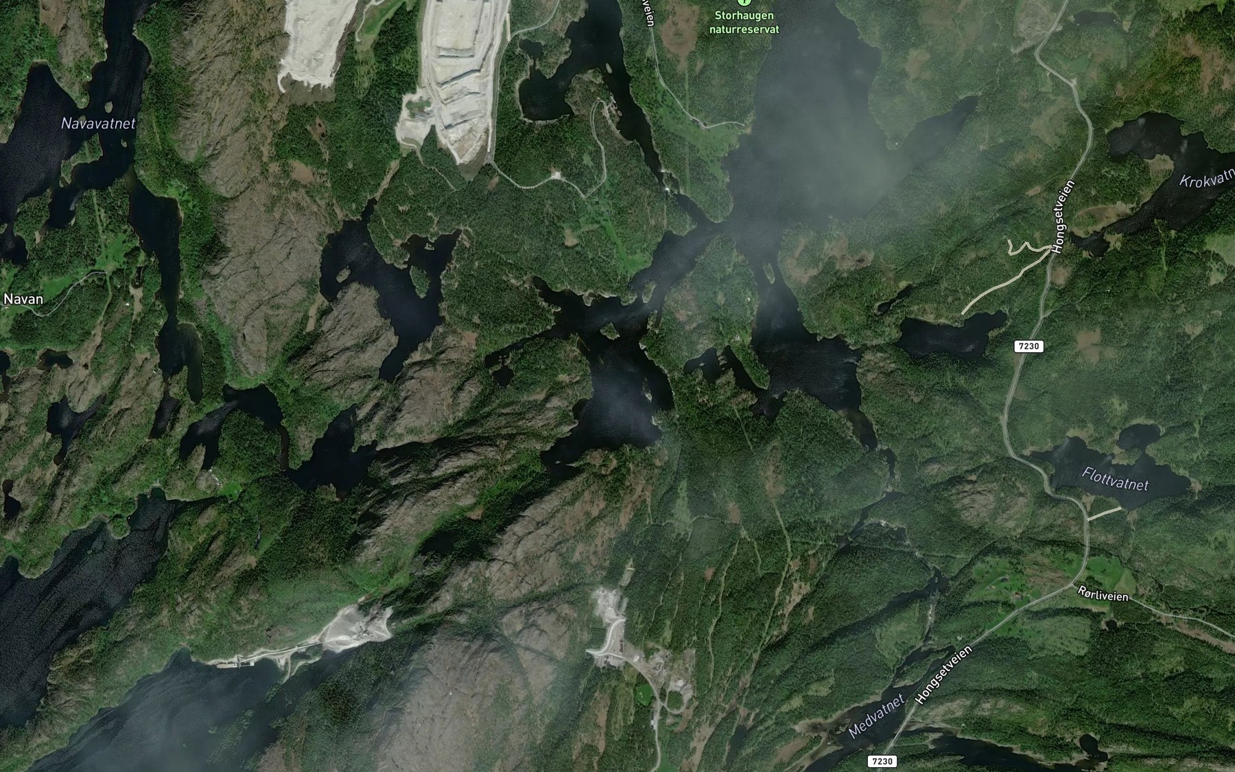 Satellite map of the Hyllvatnet