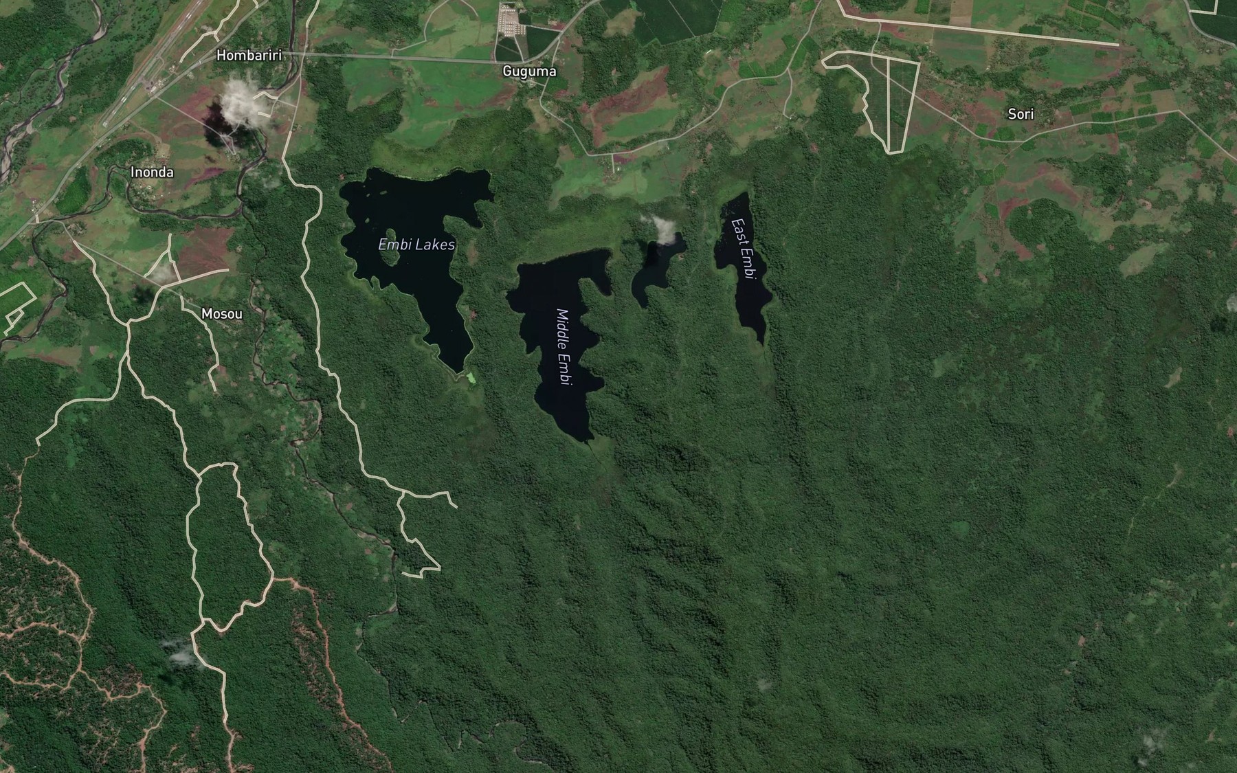 Satellite map of the Middle Embi