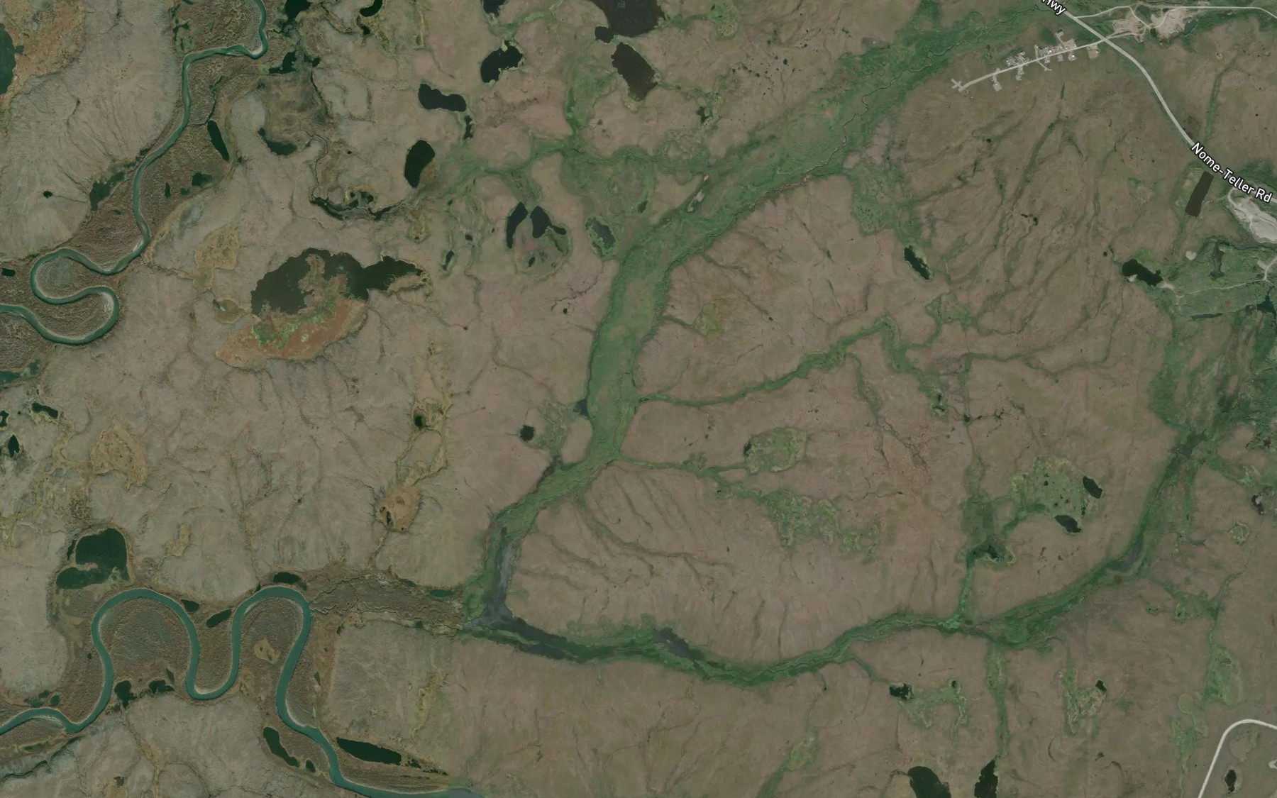 Satellite map of the Ingraham Creek