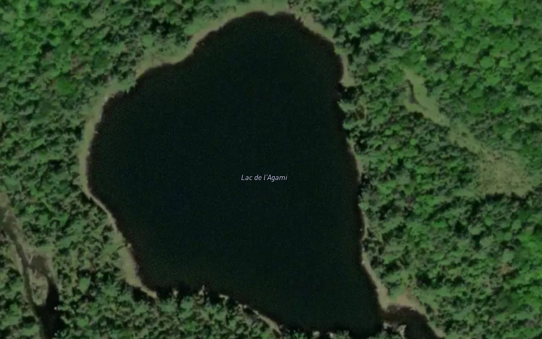 Satellite map of the Lac de l'Agami