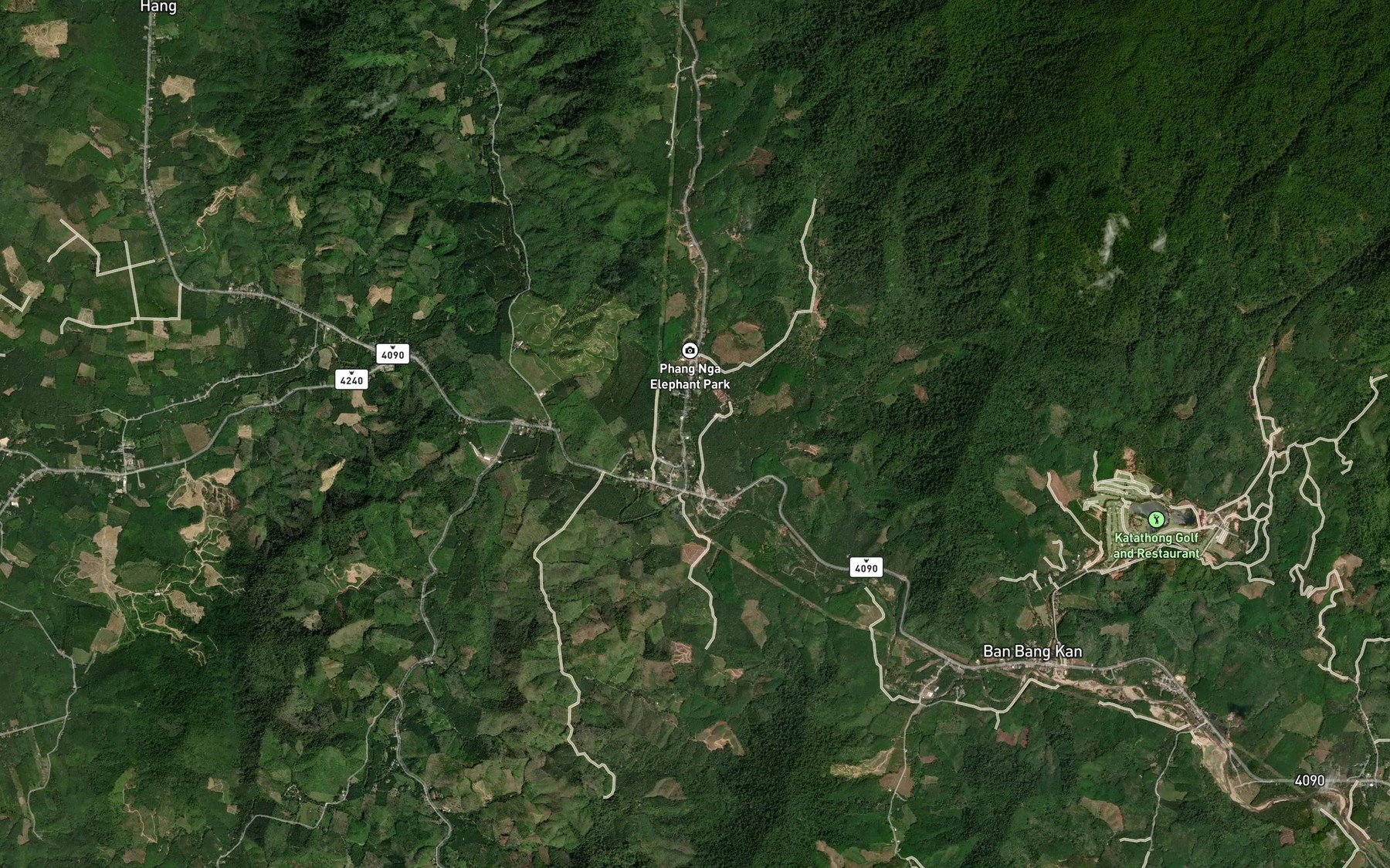 Satellite map of the Khlong Thung Kha Ngok