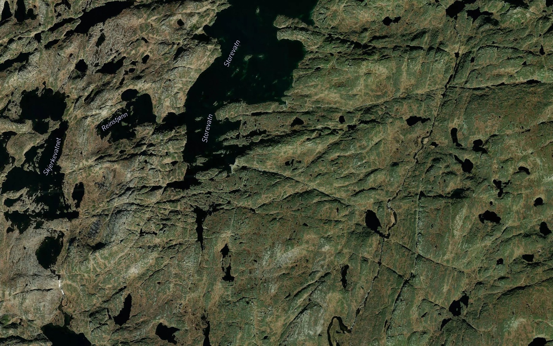 Satellite map of the Storevassbekken