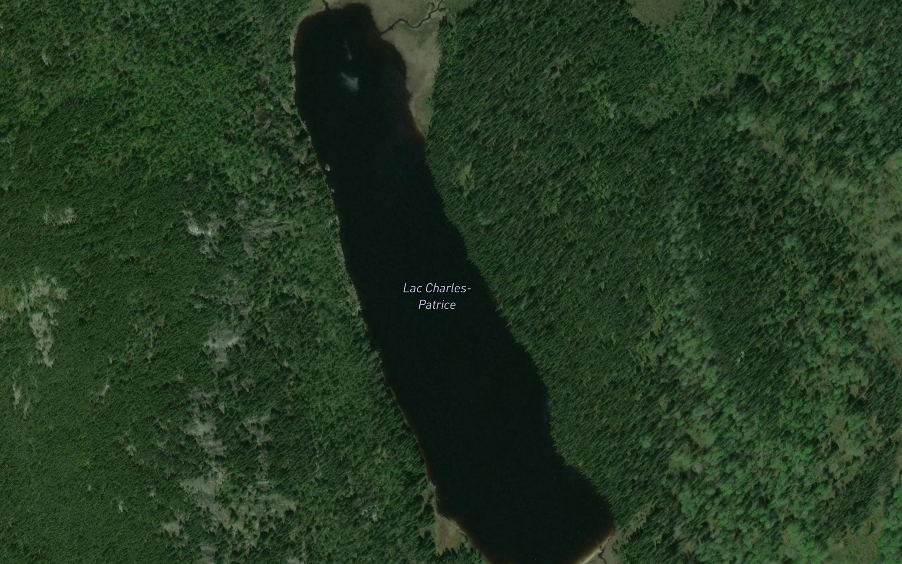 Satellite map of the Lac Charles-Patrice