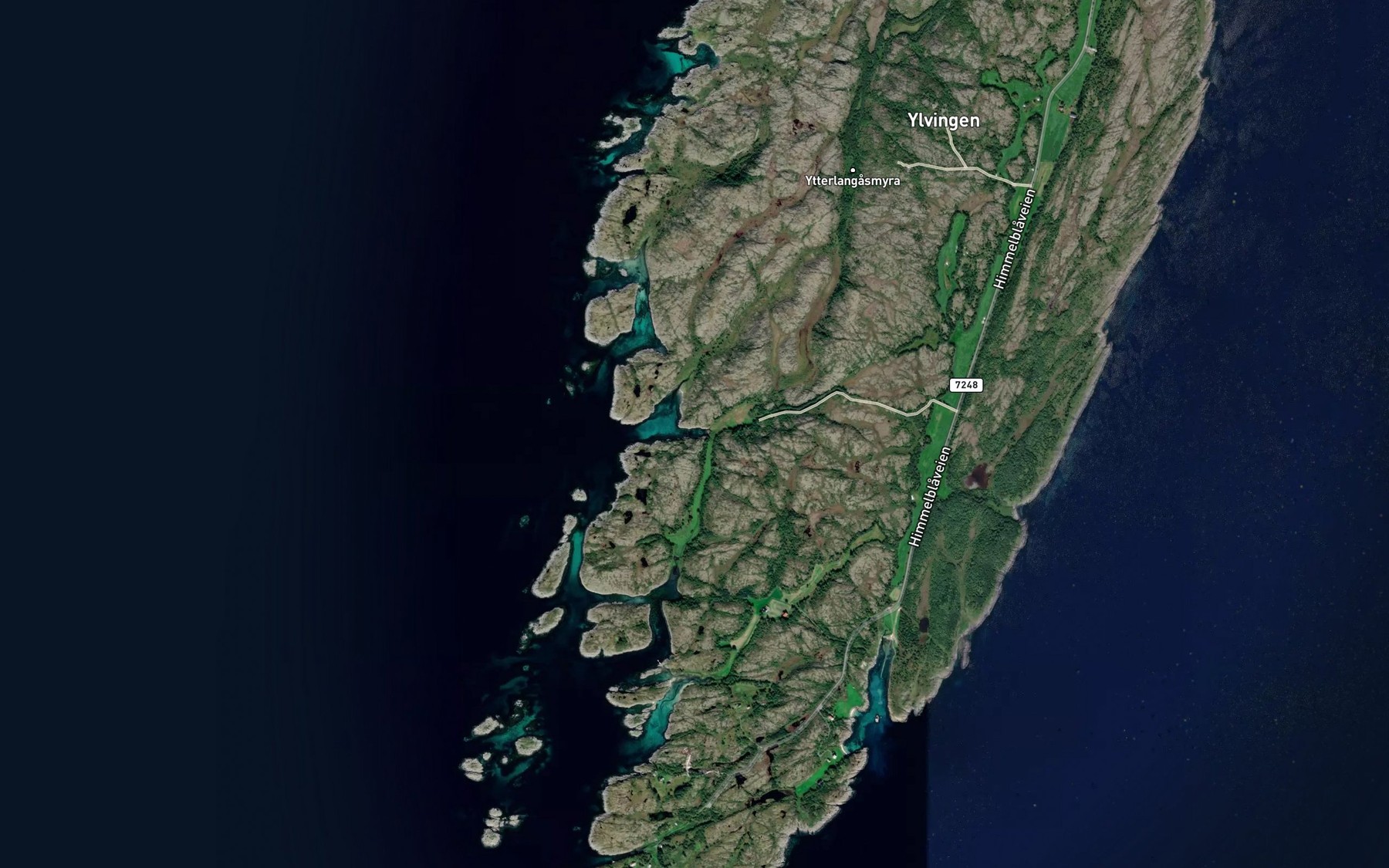 Satellite map of the Laukvikja