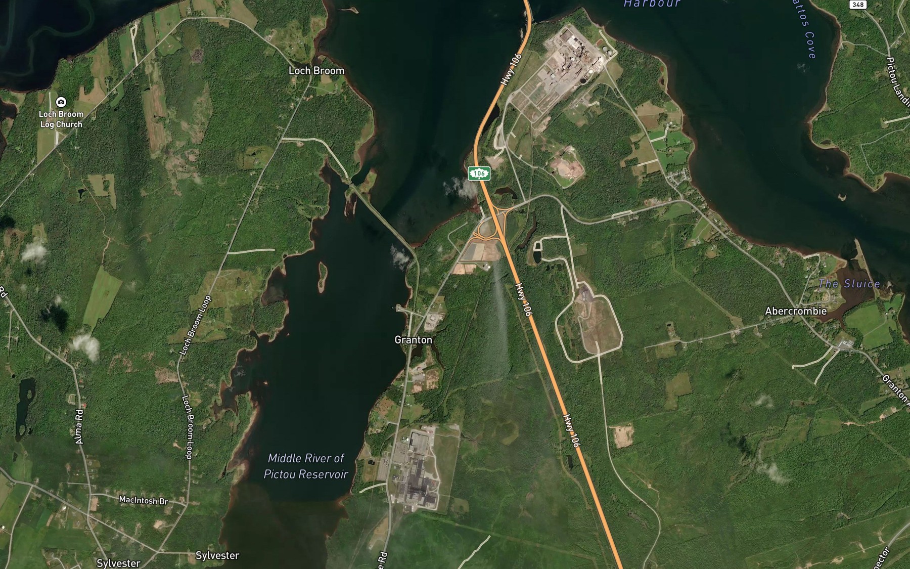 Satellite map of the Little Gut