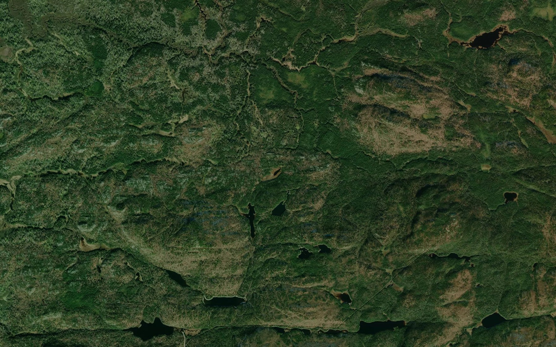 Satellite map of the Lac Jadis