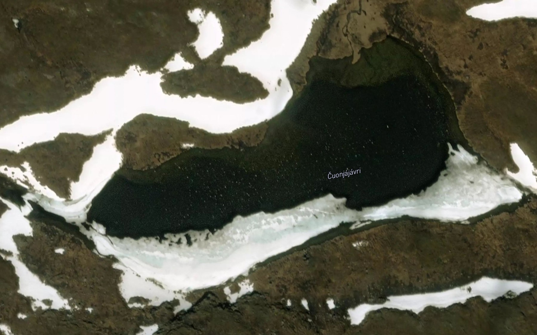 Satellite map of the Cuonjajavri