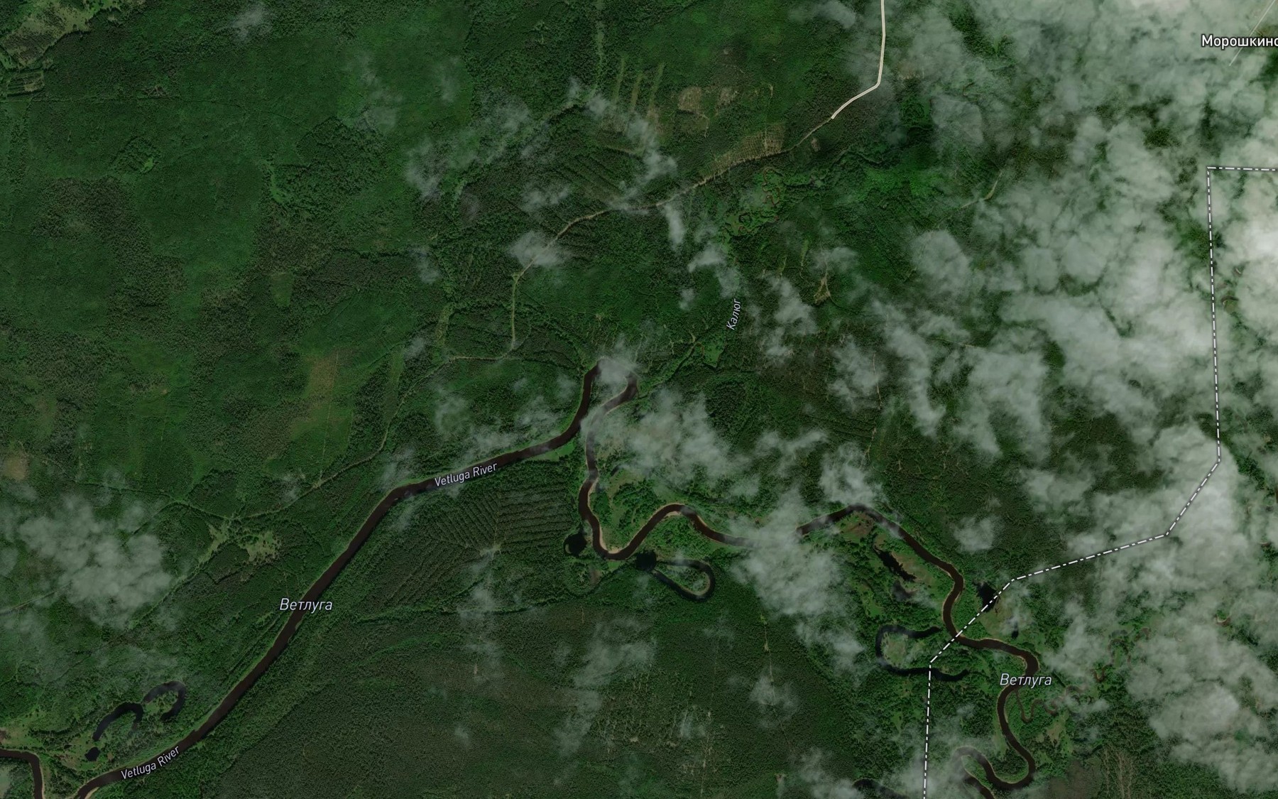 Satellite map of the Kalyug