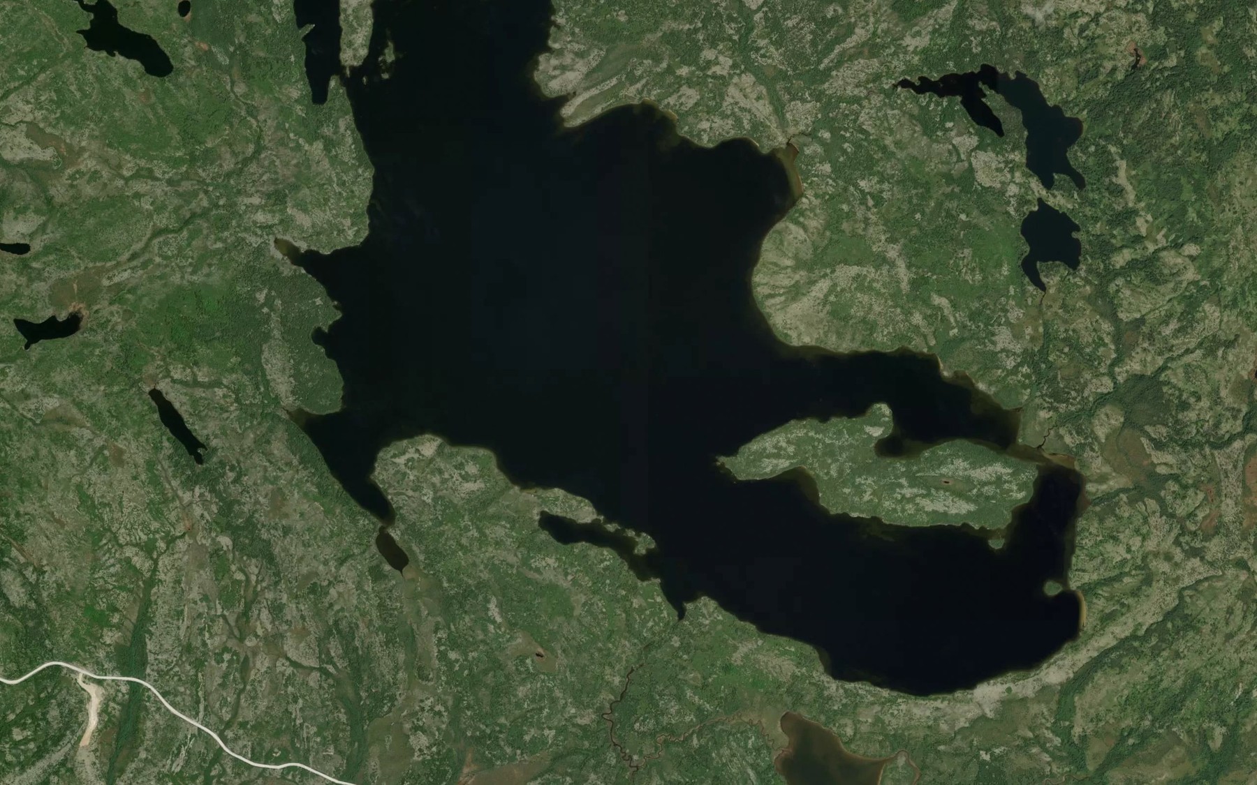 Satellite map of the Lac Kawasayakami