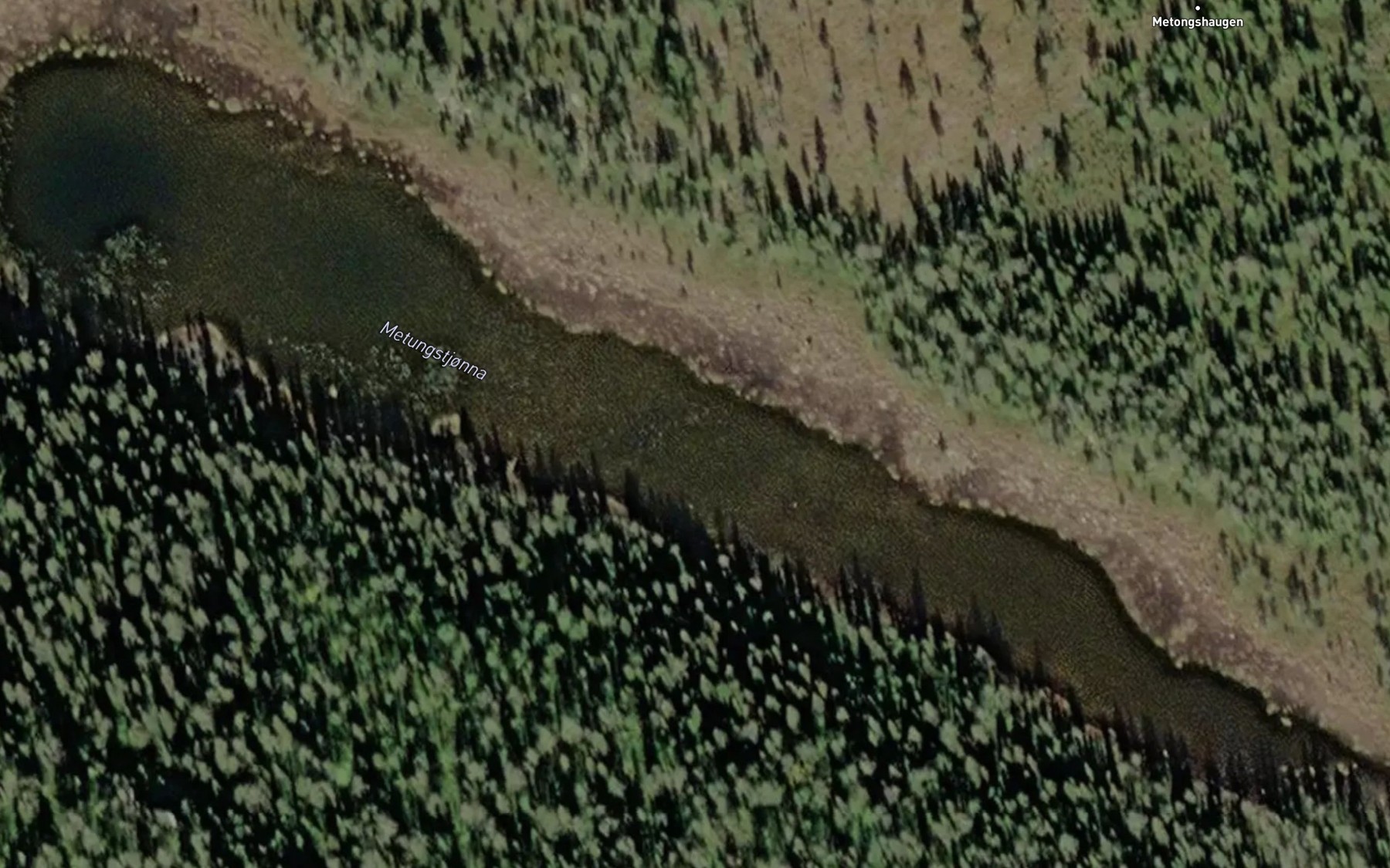 Satellite map of the Metongstjonna