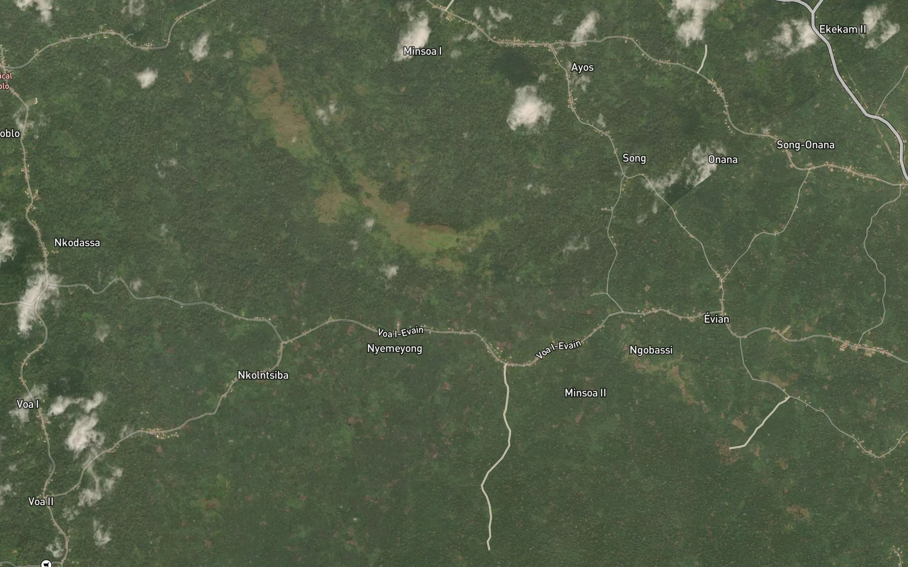 Satellite map of the Mbode