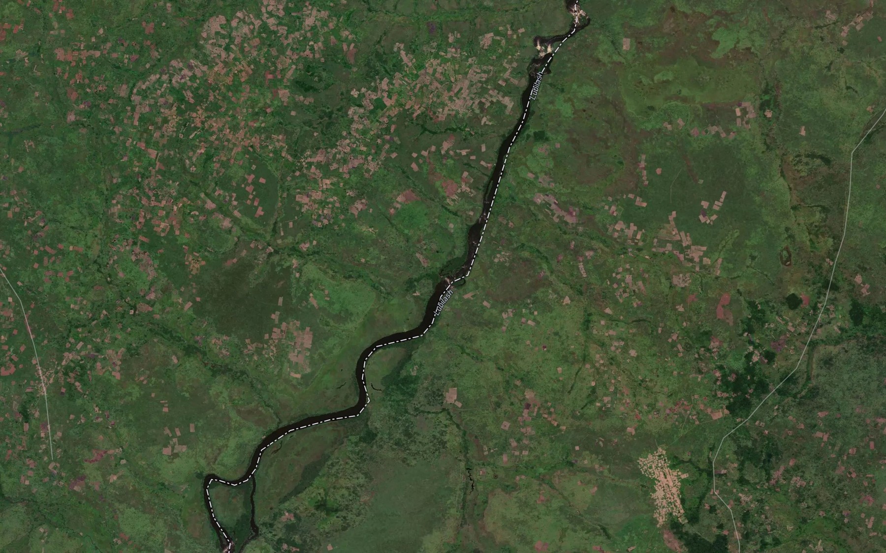 Satellite map of the Shoya