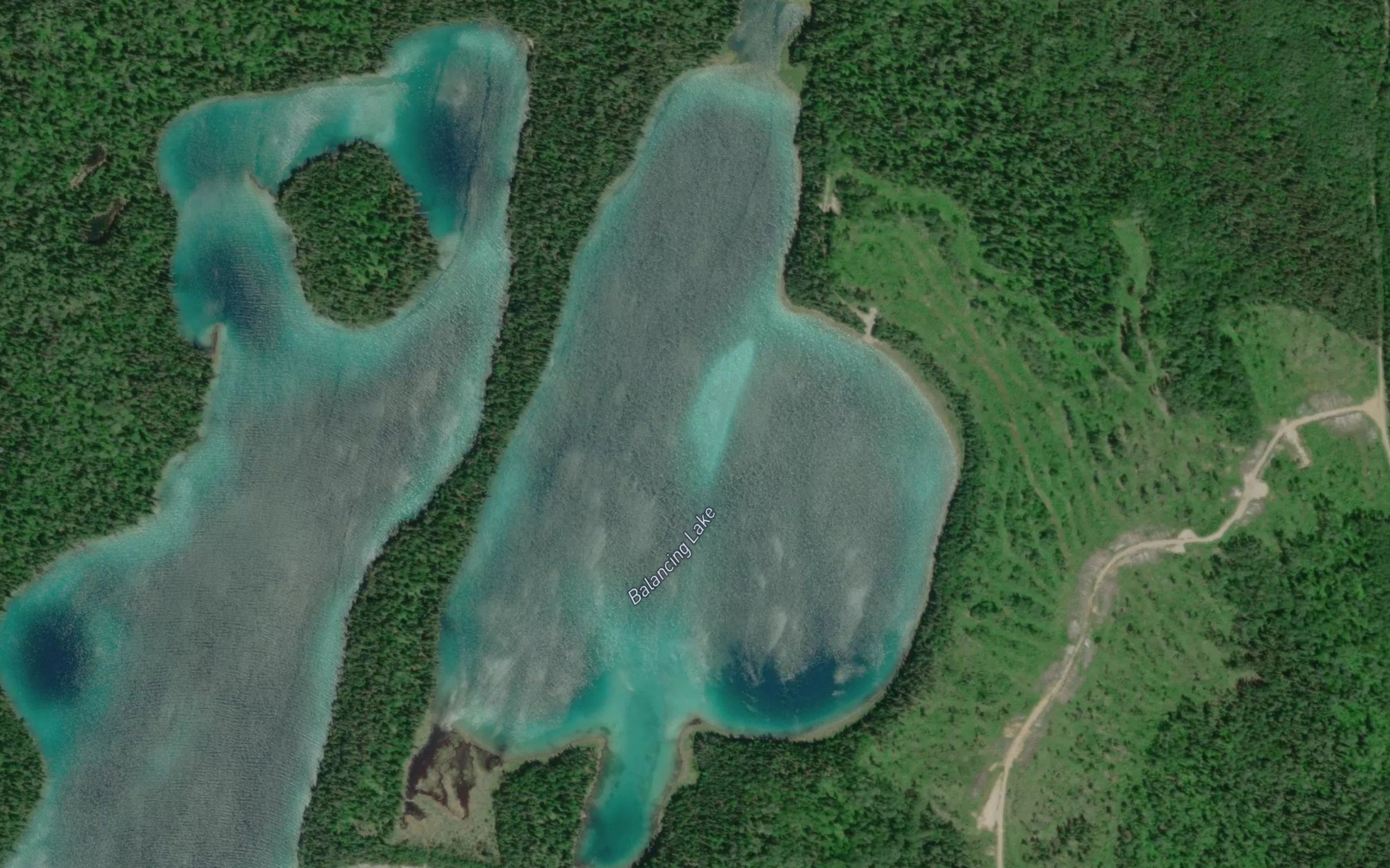 Satellite map of the Balancing Lake