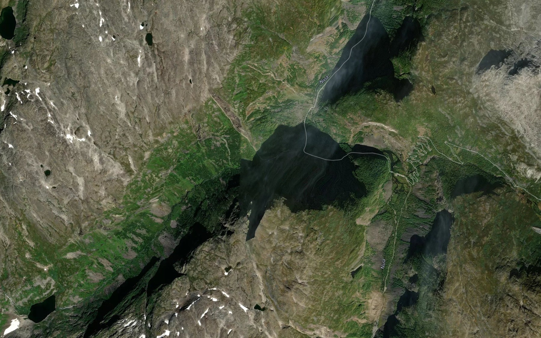 Satellite map of the Skruvgytta