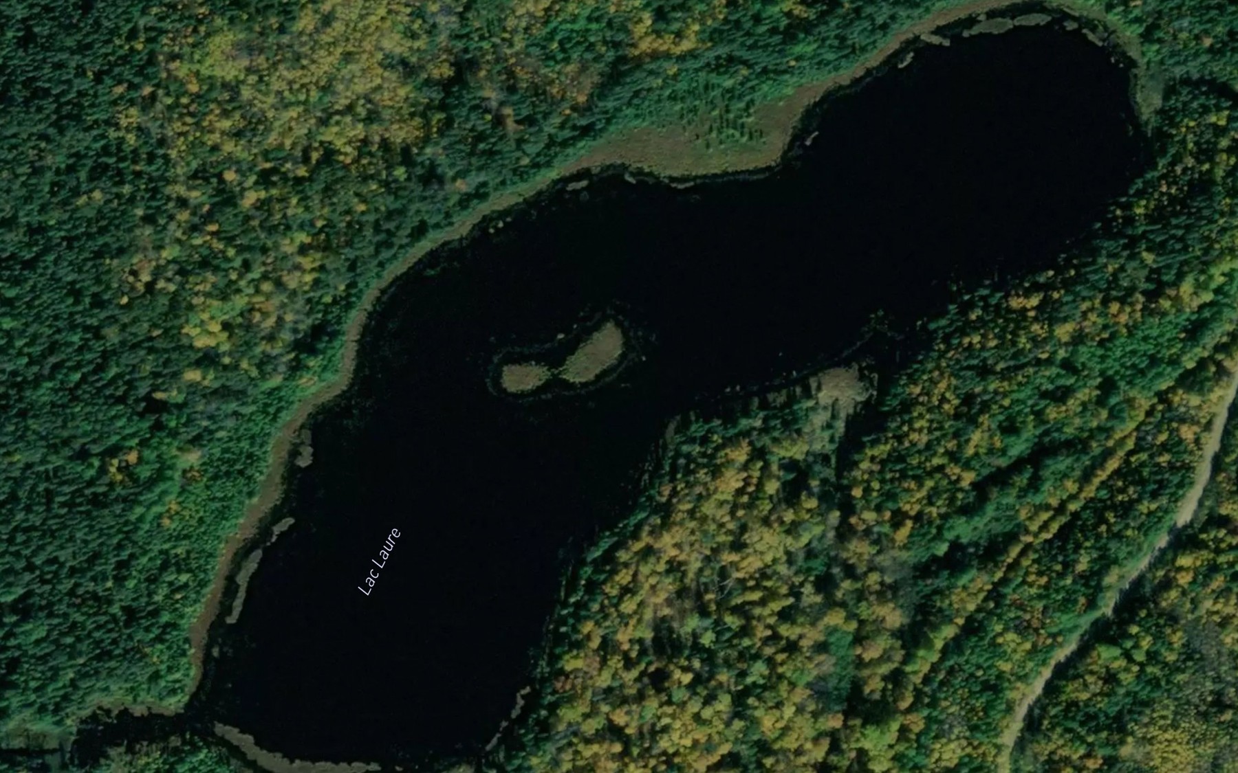 Satellite map of the Lac Laure