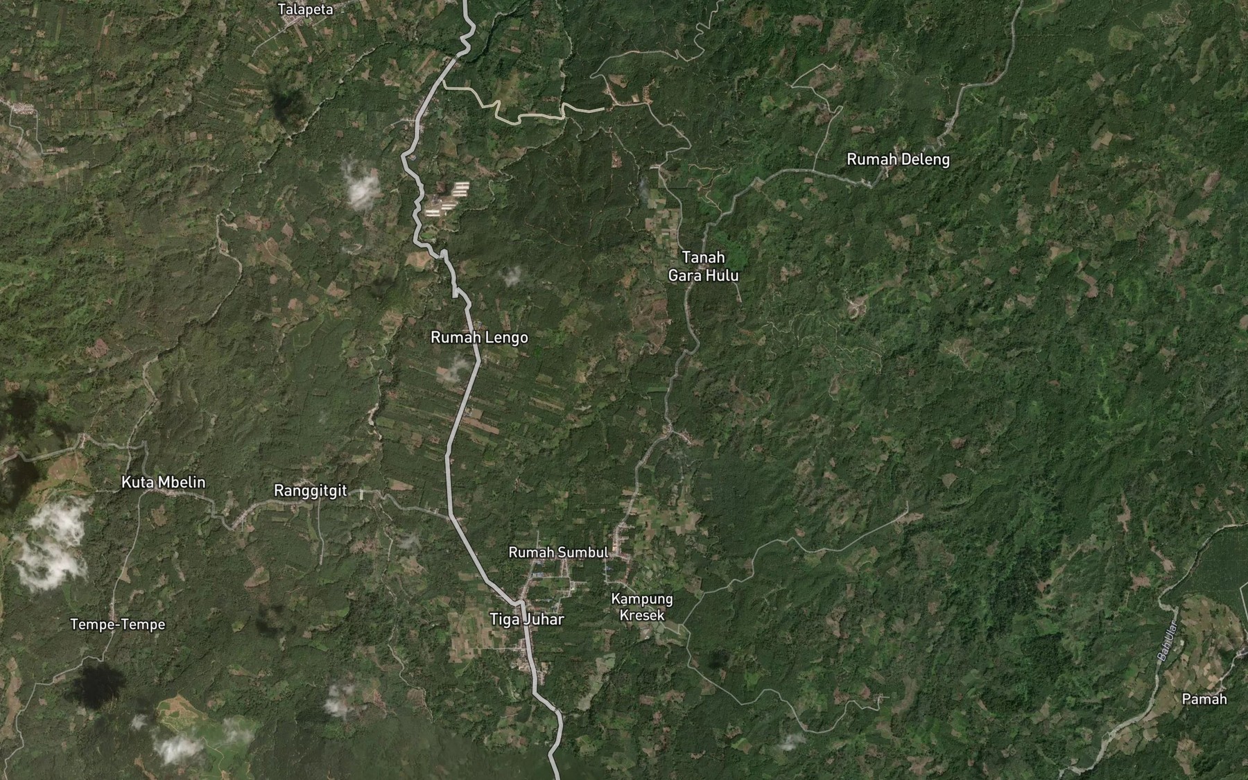 Satellite map of the Sungai Batuganaan
