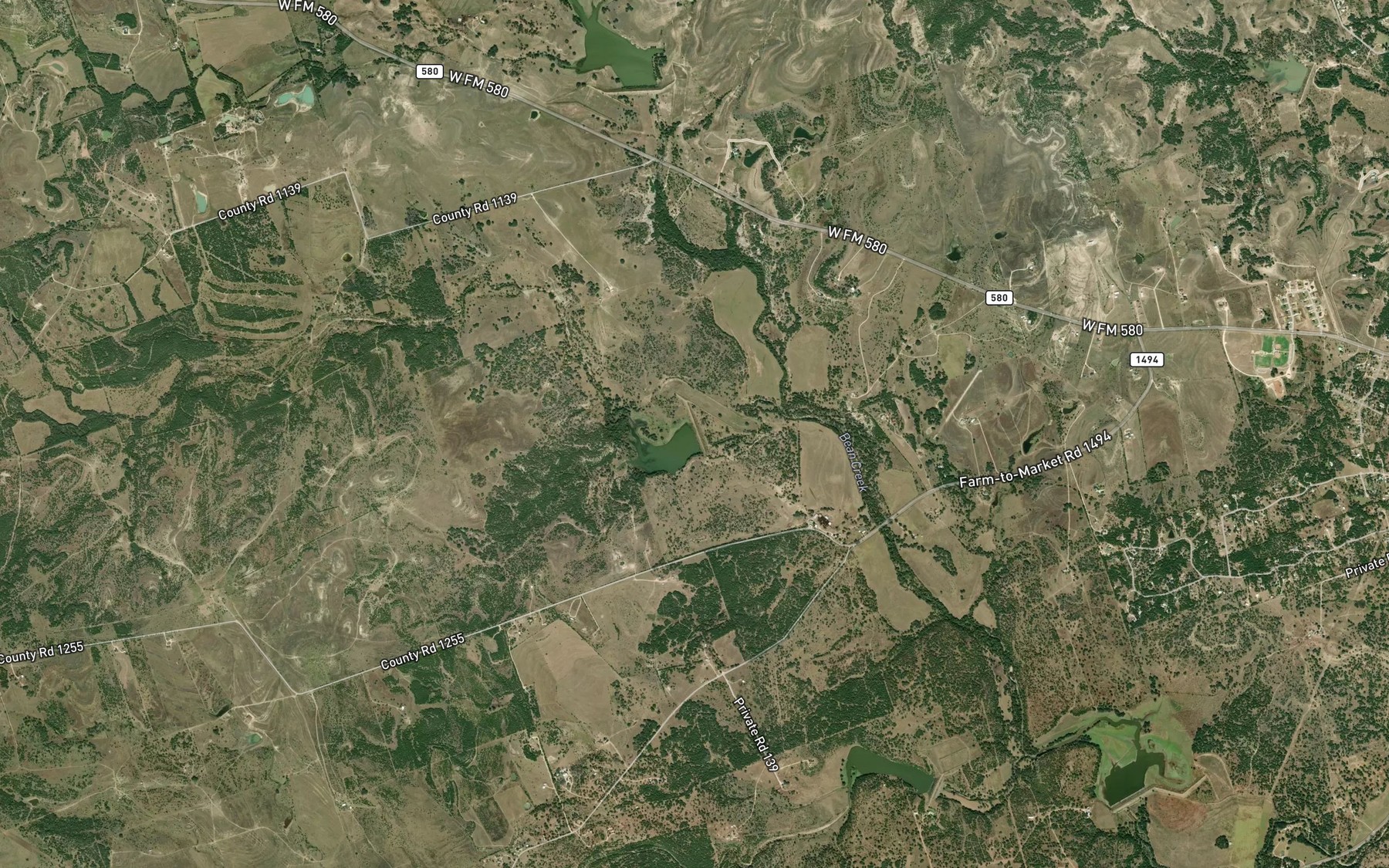 Satellite map of the Reservoir Number Two