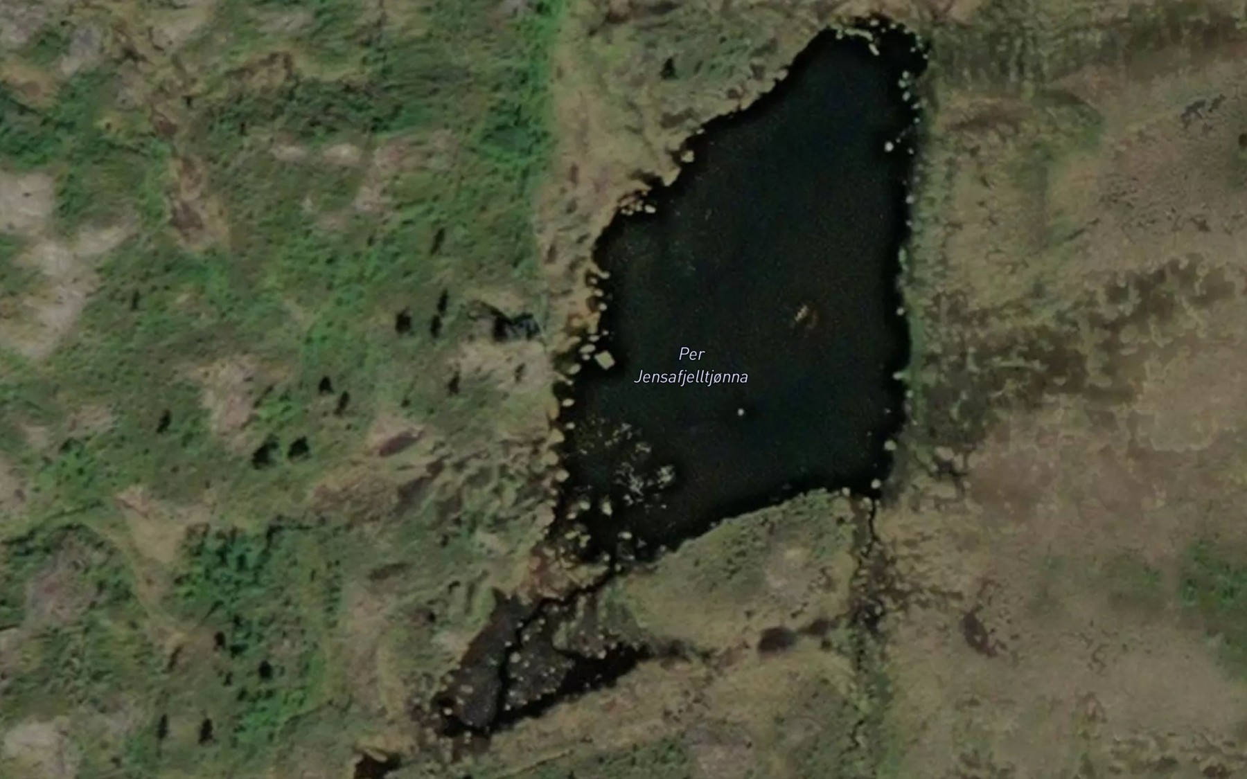 Satellite map of the Per Jensafjelltjonna