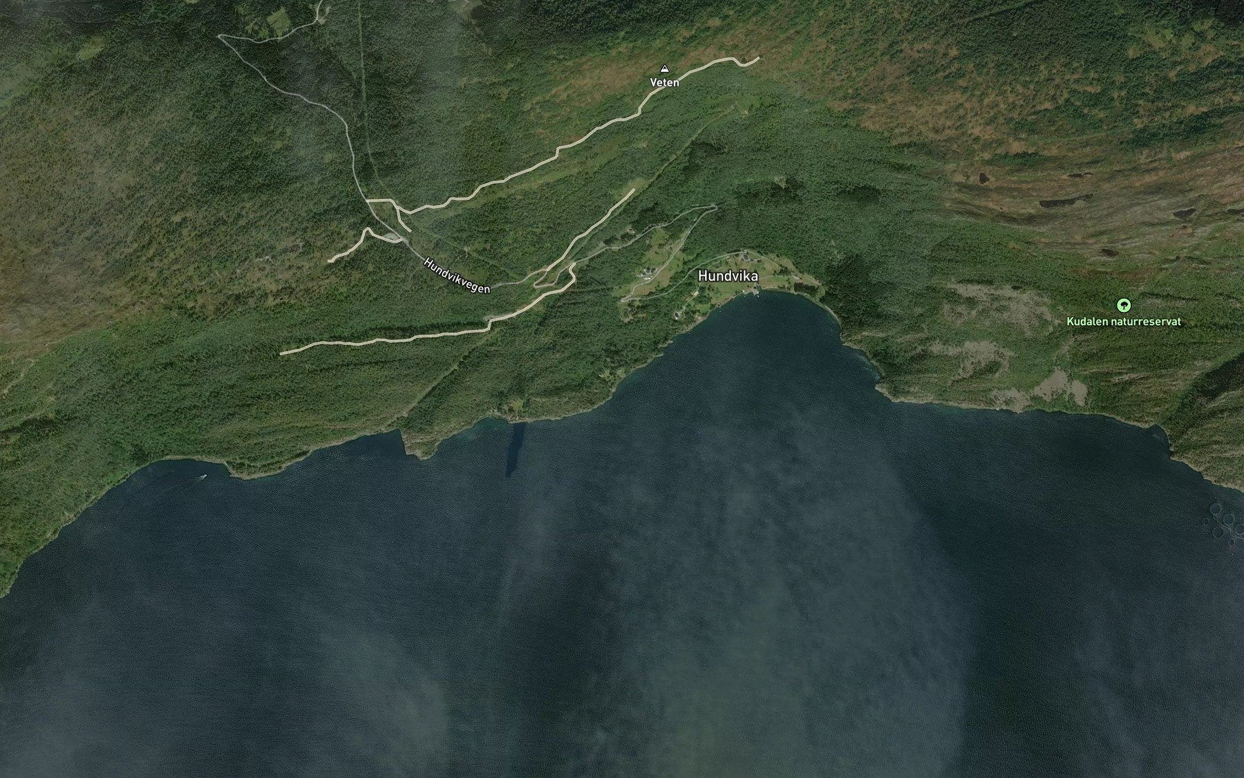Satellite map of the Rotvika