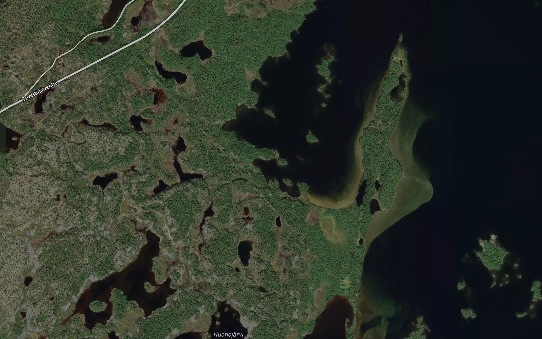 Satellite map of the Syvalahti