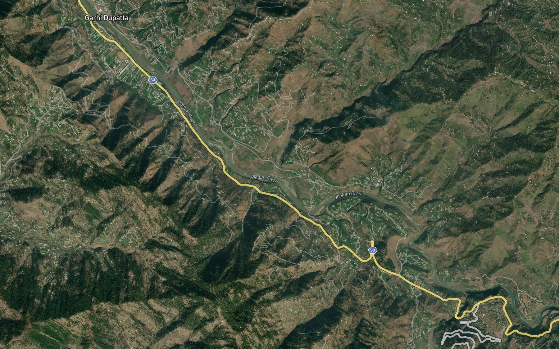Satellite map of the Katha Naushahra