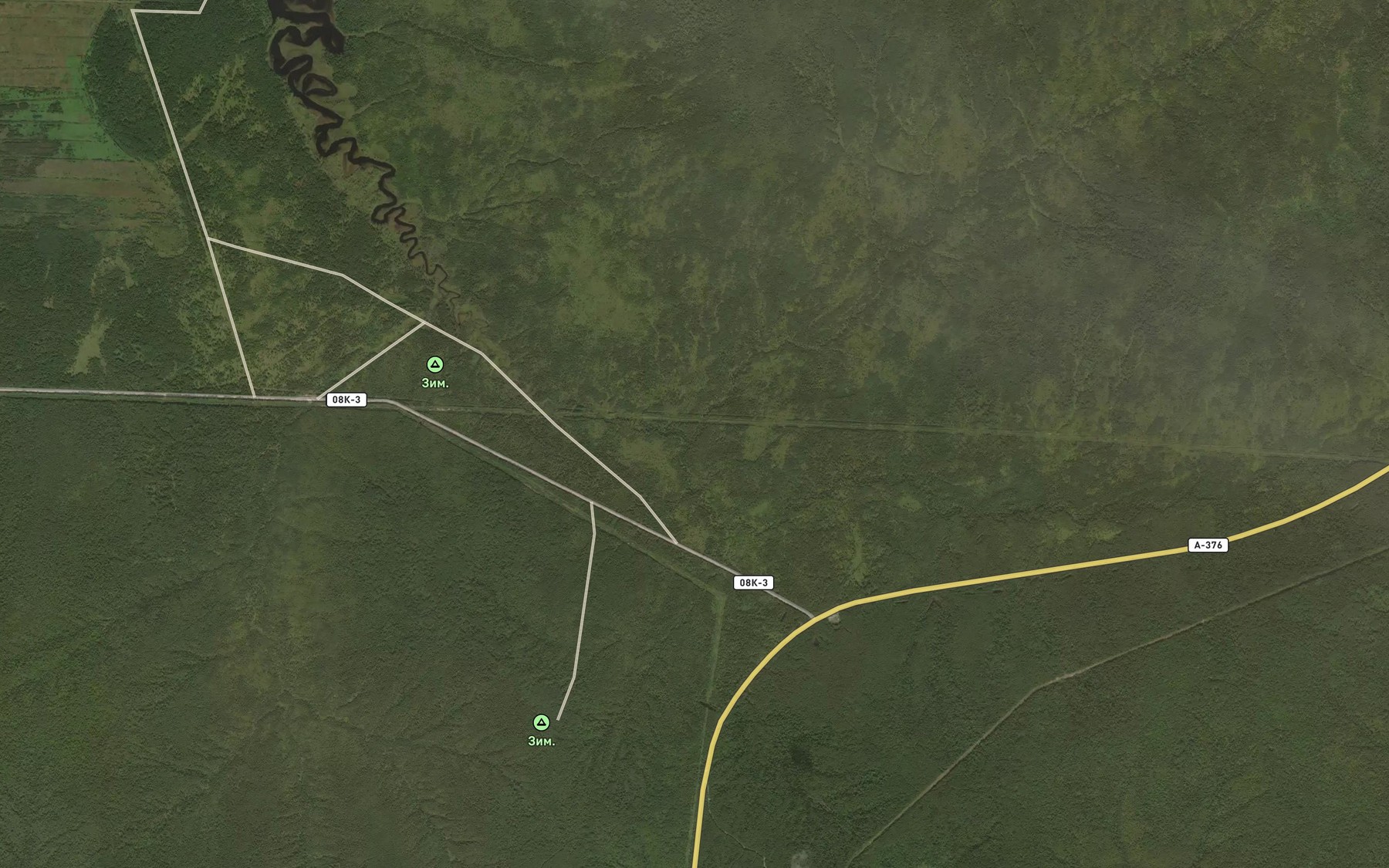 Satellite map of the Pravyy Kurkal