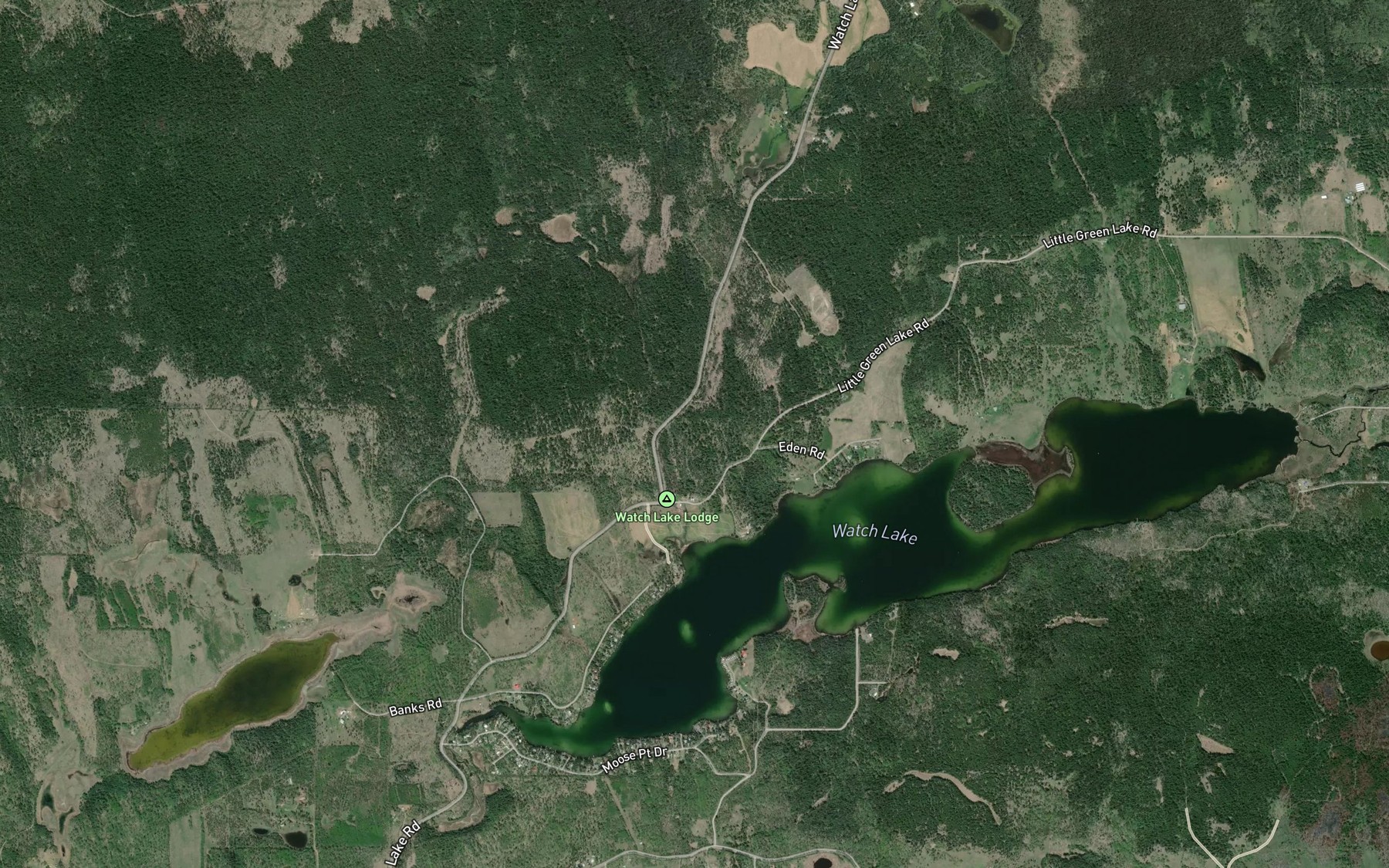 Satellite map of the Si Creek