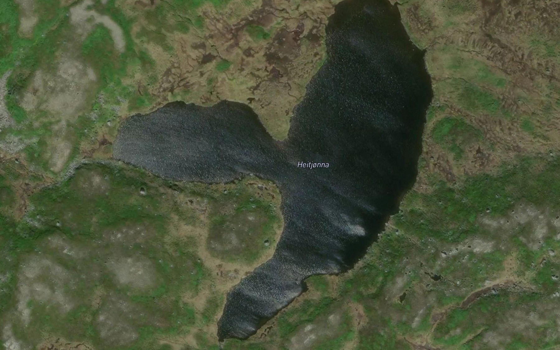 Satellite map of the Heitjorna