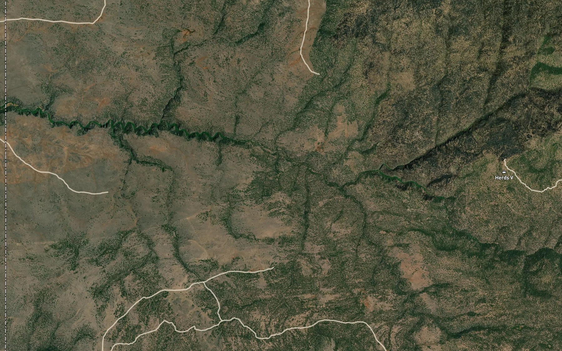 Satellite map of the Bull Spring