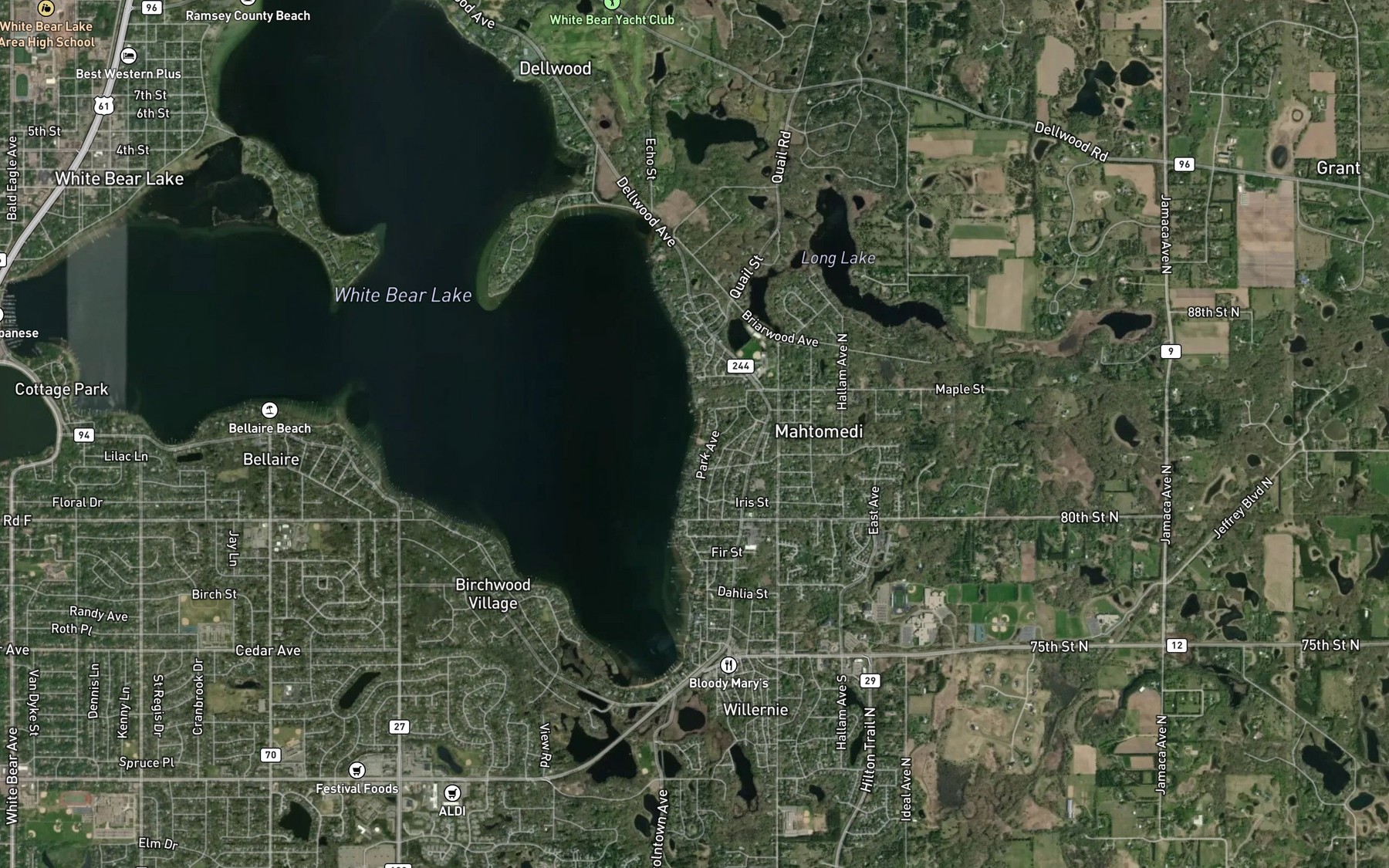 Satellite map of the Spot 6